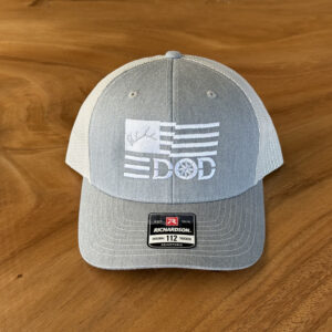 DOD Trucker Flag Hat Grey