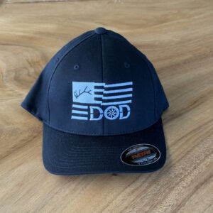 DOD Fitted Flag Hat Black