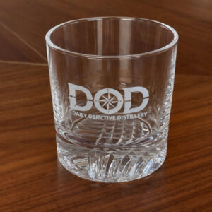 DOD Logo Rocks Glass