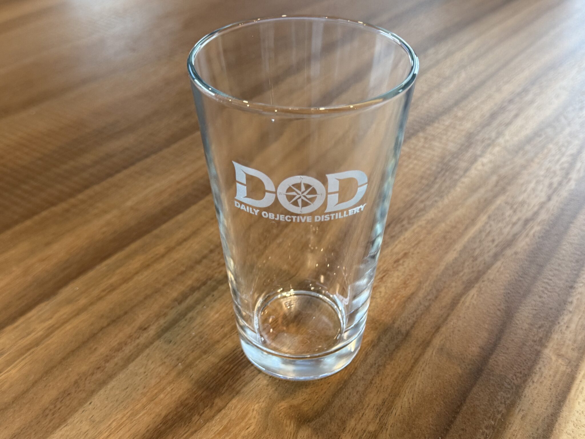 DOD Logo Beer Pint Glass