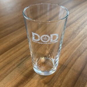 DOD Logo Beer Pint Glass
